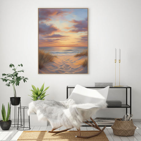 Coastal Sunset Serenity Canvas Wall Art