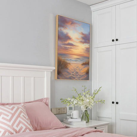 Coastal Sunset Serenity Canvas Wall Art