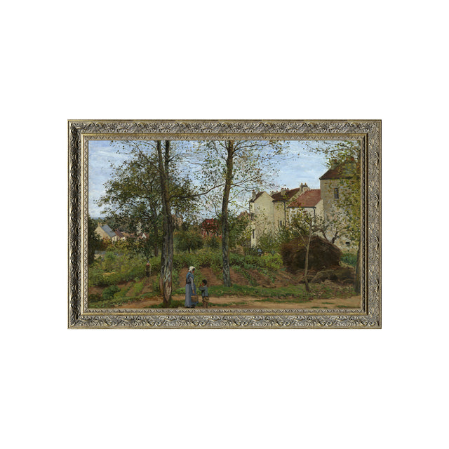 "Houses at Bougival (Autumn)" By Camille Pissarro