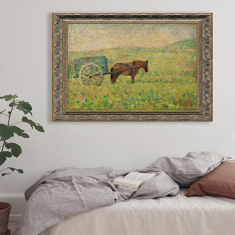 Horse And Cart By Georges Seurat