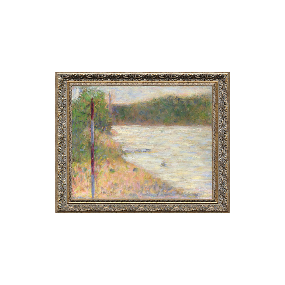 The Banks Of The Seine At Asnières By Georges Seurat