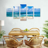 Sun-Kissed Beach Waves Canvas Wall Art