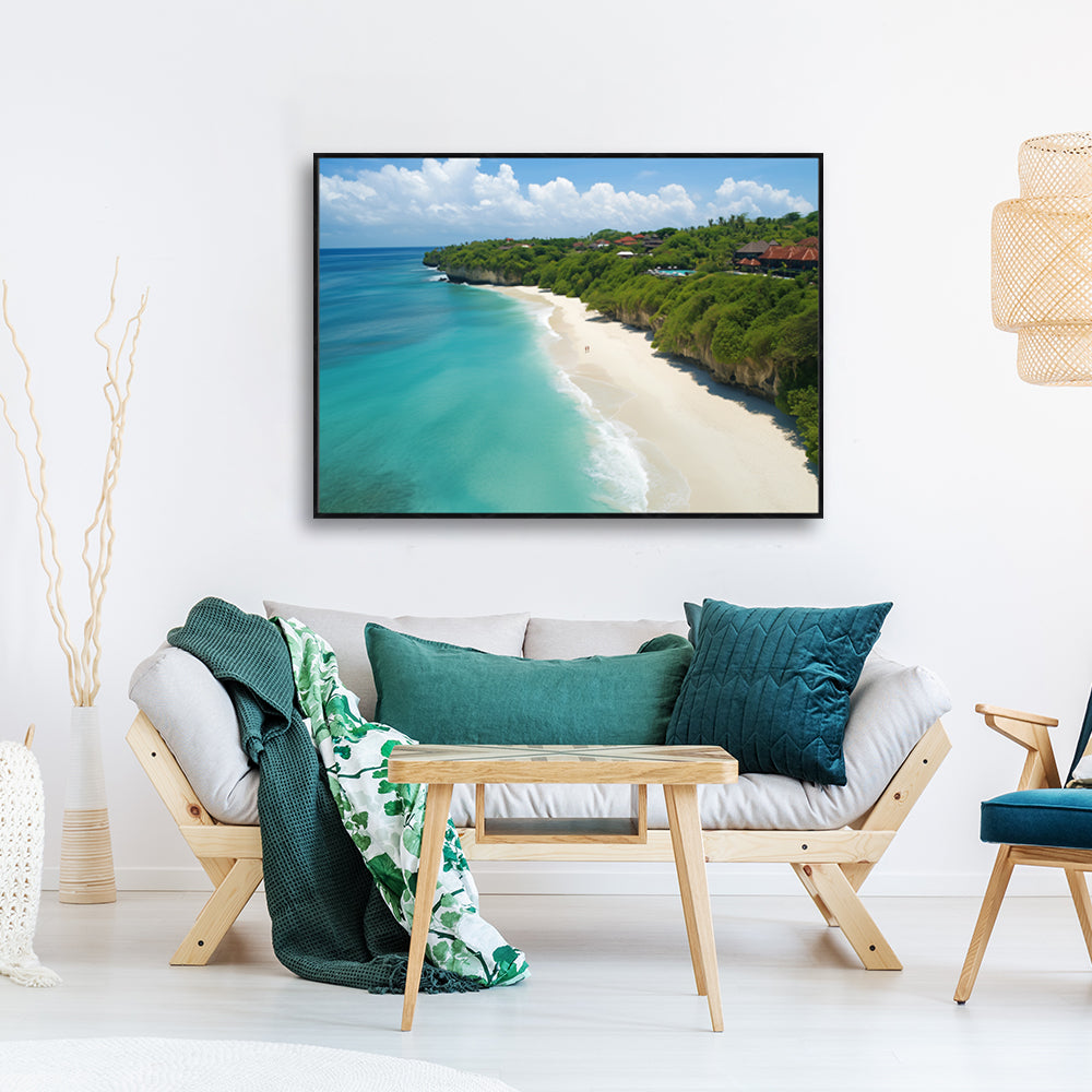 "Paradise Coastline"-Canvas Wall Art