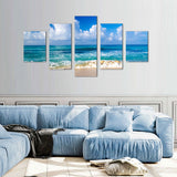 Sun-Kissed Beach Waves Canvas Wall Art