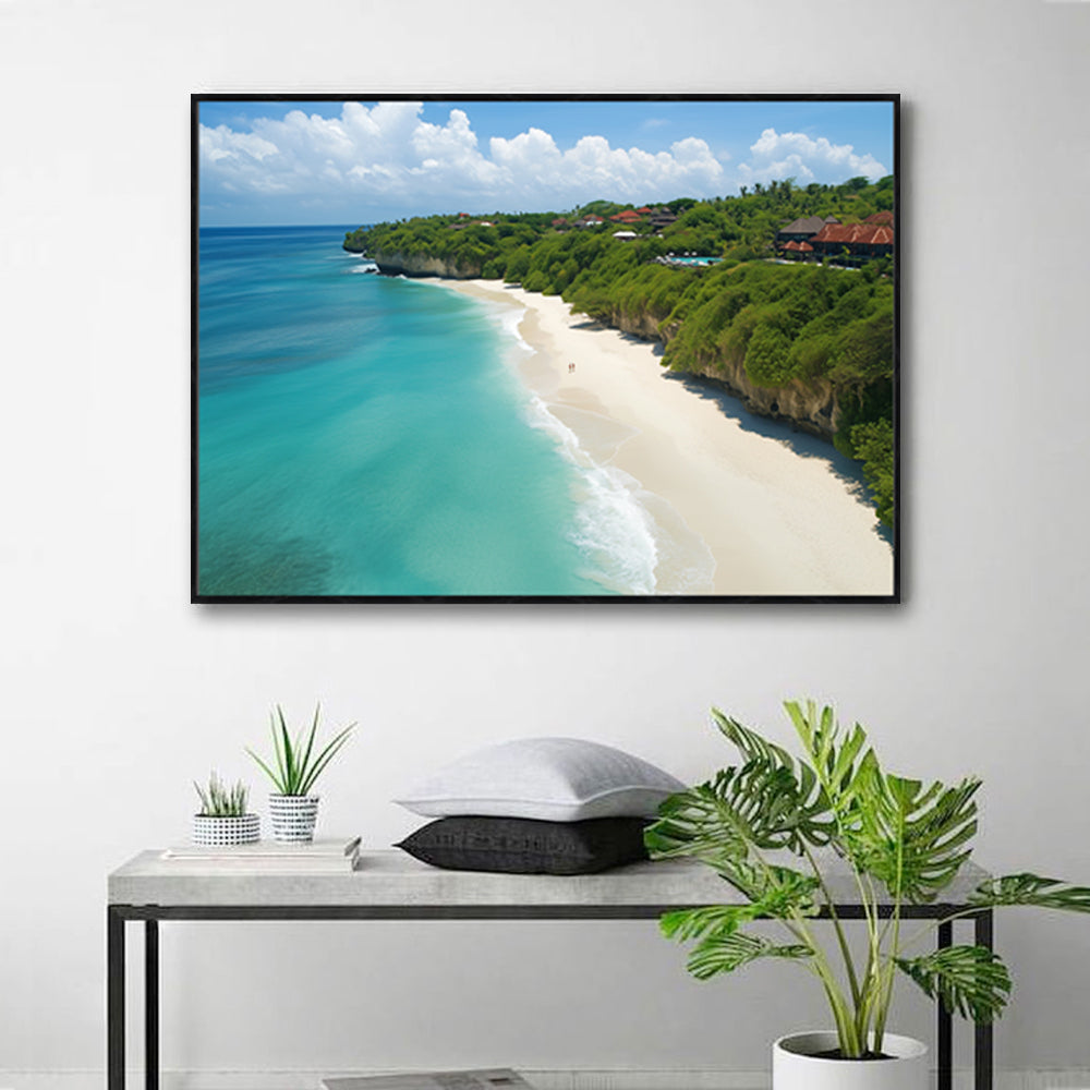 "Paradise Coastline"-Canvas Wall Art