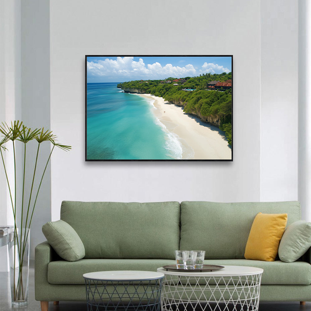 "Paradise Coastline"-Canvas Wall Art