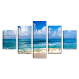 Sun-Kissed Beach Waves Canvas Wall Art