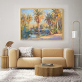 Serene Palm Grove Canvas Wall Art