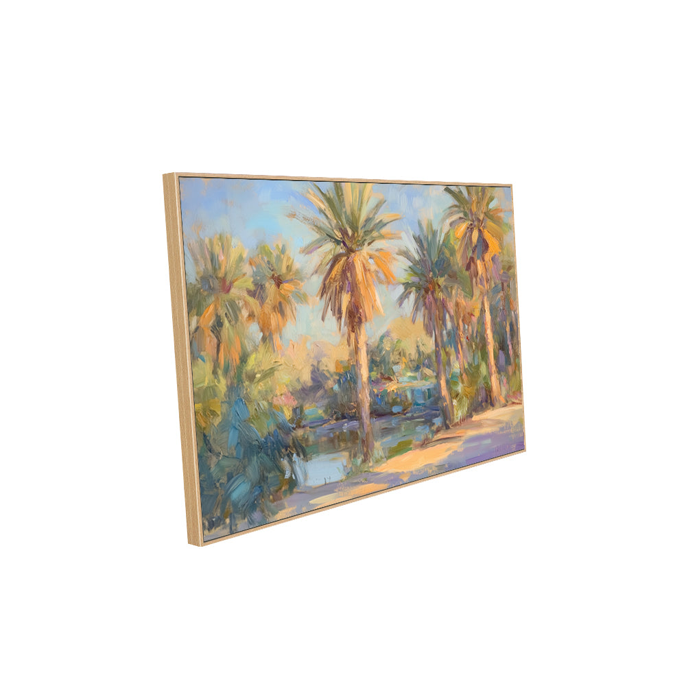 Serene Palm Grove Canvas Wall Art