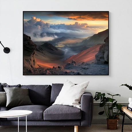 Ethereal Mountain Vista Canvas Wall Art