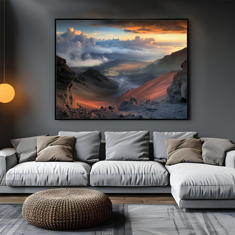 Ethereal Mountain Vista Canvas Wall Art