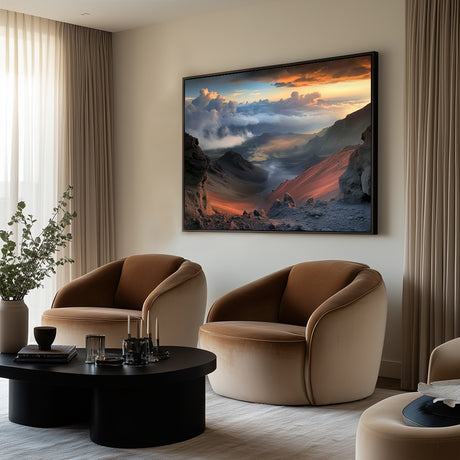 Ethereal Mountain Vista Canvas Wall Art