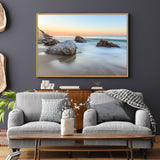 "Tranquil Sunset Beach"– Capturing Serenity By The Sea- Canvas Wall Art