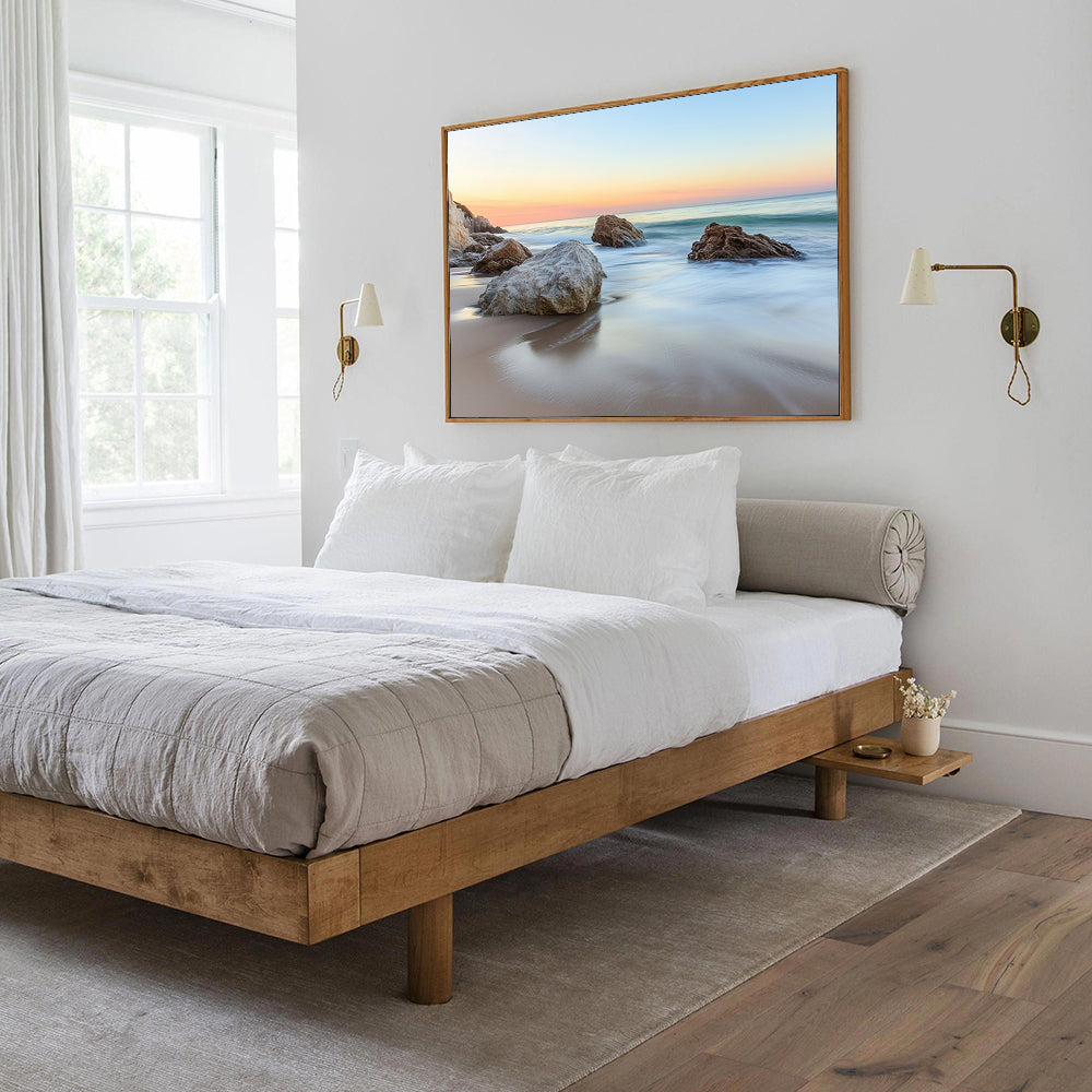 "Tranquil Sunset Beach"– Capturing Serenity By The Sea- Canvas Wall Art