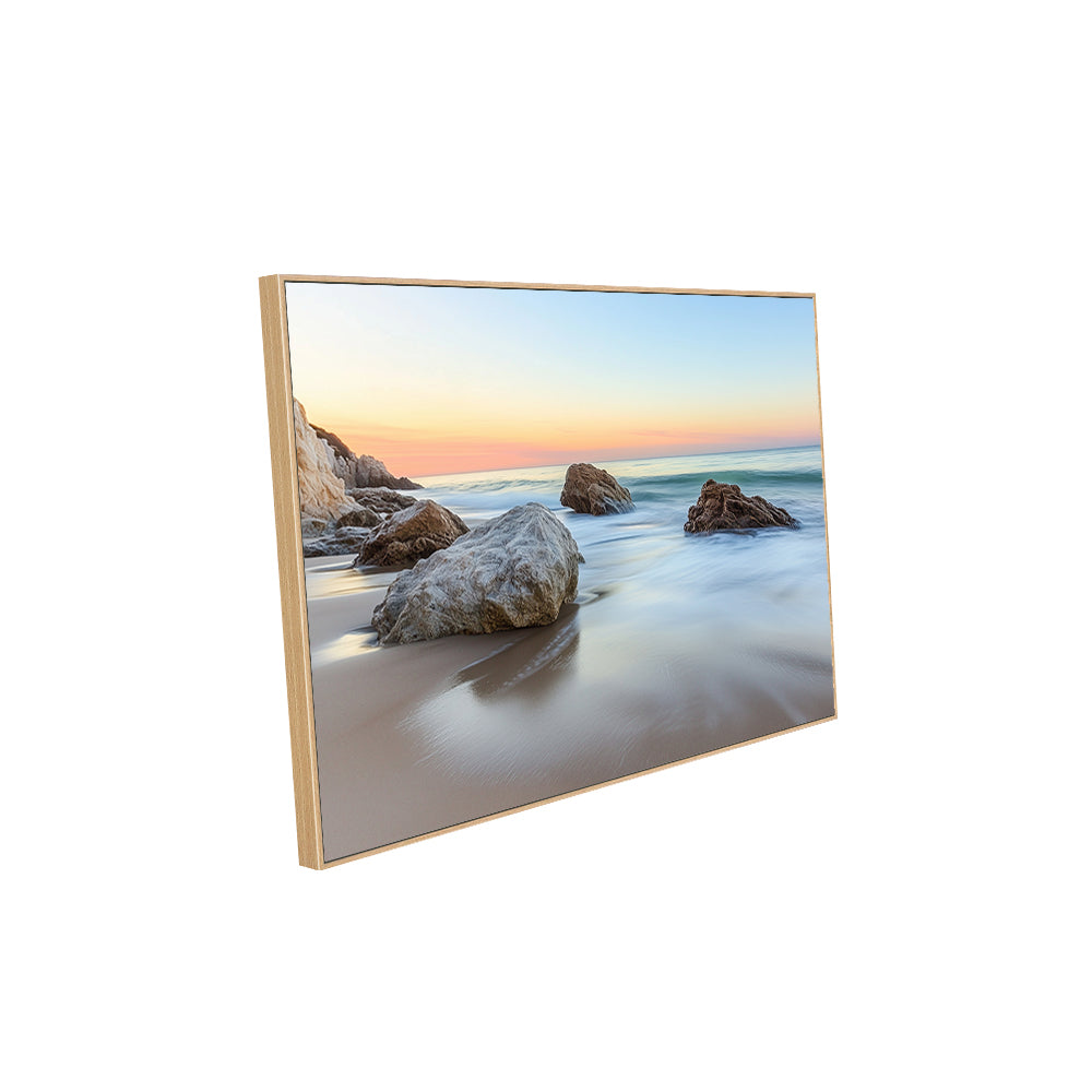 "Tranquil Sunset Beach"– Capturing Serenity By The Sea- Canvas Wall Art