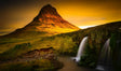 Golden Light over Kirkjufell Canvas Wall Art