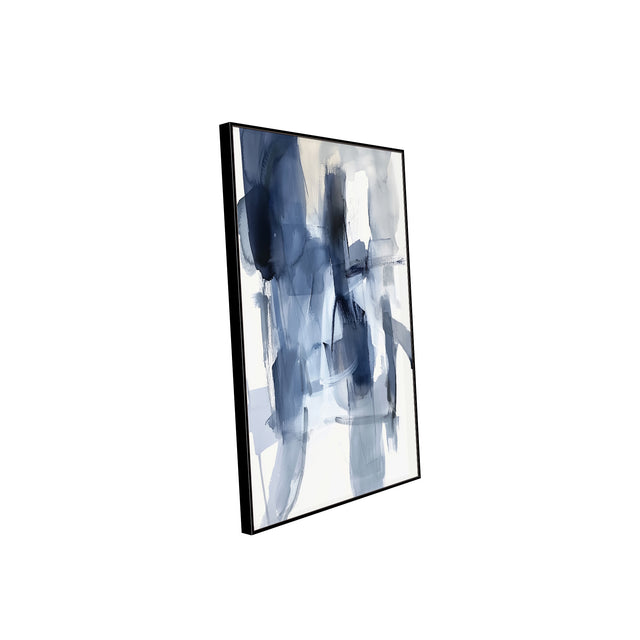 Serene Blue Canvas Wall Art - Modern Minimalist Design