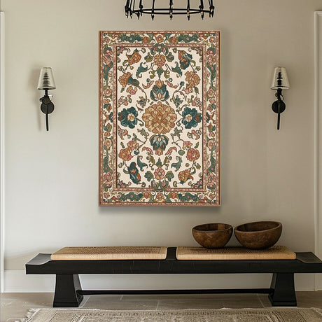 Bohemian Persian Floral Canvas Wall Art