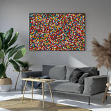 Colorful Abstract Dotted Canvas Wall Art