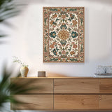 Bohemian Persian Floral Canvas Wall Art