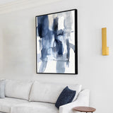 Serene Blue Canvas Wall Art - Modern Minimalist Design