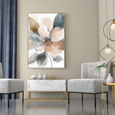 Watercolor Floral Canvas Wall Art