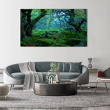 Mystical Mossy Forest Canvas Wall Art