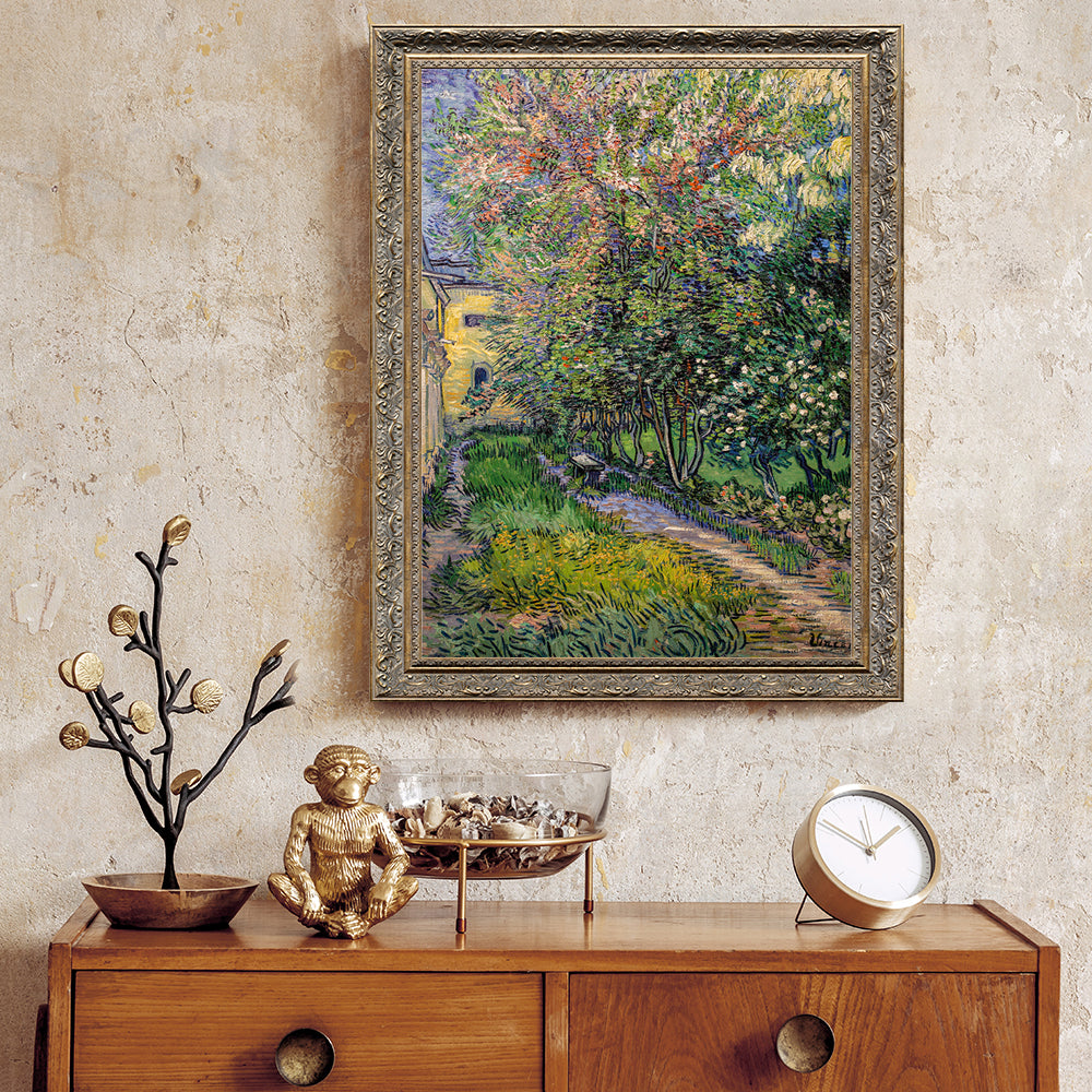 Vincent Van Gogh’s Enchanting Garden Path - A Stroll Through Artistic Serenity Canvas Wall Art