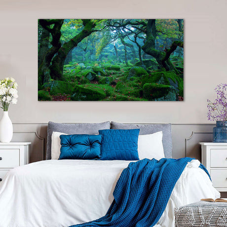 Mystical Mossy Forest Canvas Wall Art