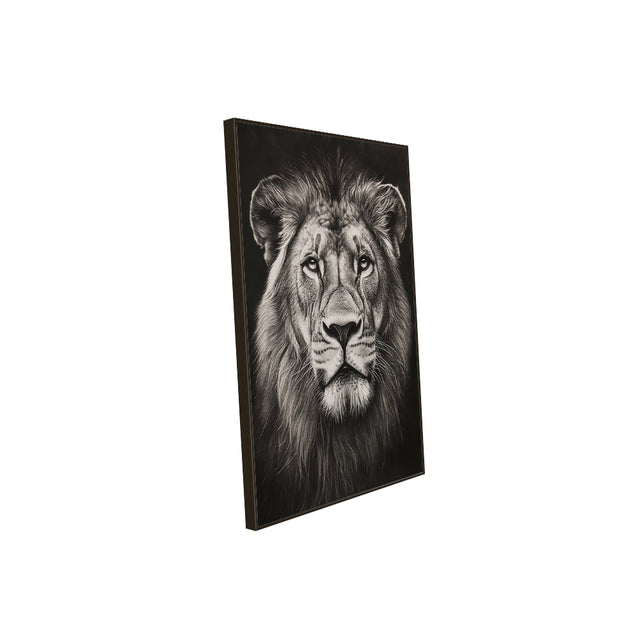 "Majestic Lion Portrait"  – A Symbol Of Strength And Elegance -Canvas Wall Art