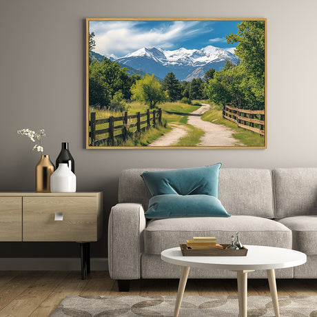 "Mountain Trail Serenity" – A Journey Into Nature-Canvas Wall Art