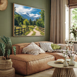 "Mountain Trail Serenity" – A Journey Into Nature-Canvas Wall Art