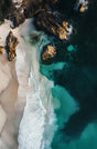 Coastal Serenity Aerial Canvas Wall Art