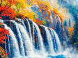 Vibrant Waterfall Canvas Wall Art