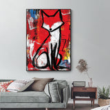 Fox – Bold, Artistic Expression-Canvas Wall Art