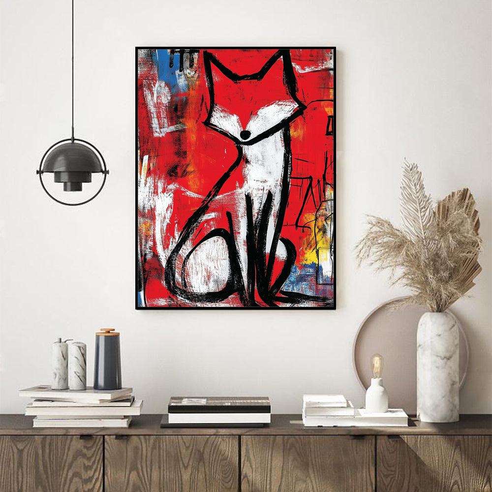 Fox – Bold, Artistic Expression-Canvas Wall Art