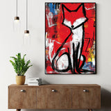 Fox – Bold, Artistic Expression-Canvas Wall Art