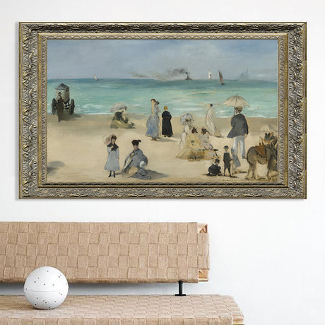 "On the Beach, Boulogne-sur-Mer" By Édouard Manet