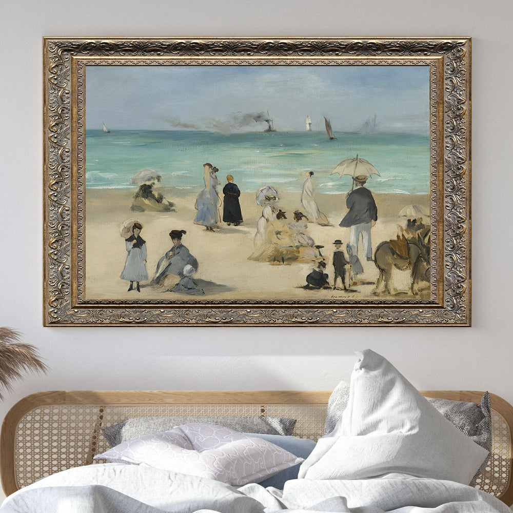 "On the Beach, Boulogne-sur-Mer" By Édouard Manet