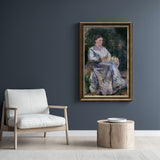 Julie Pissarro Au Jardin By Camille Pissarro