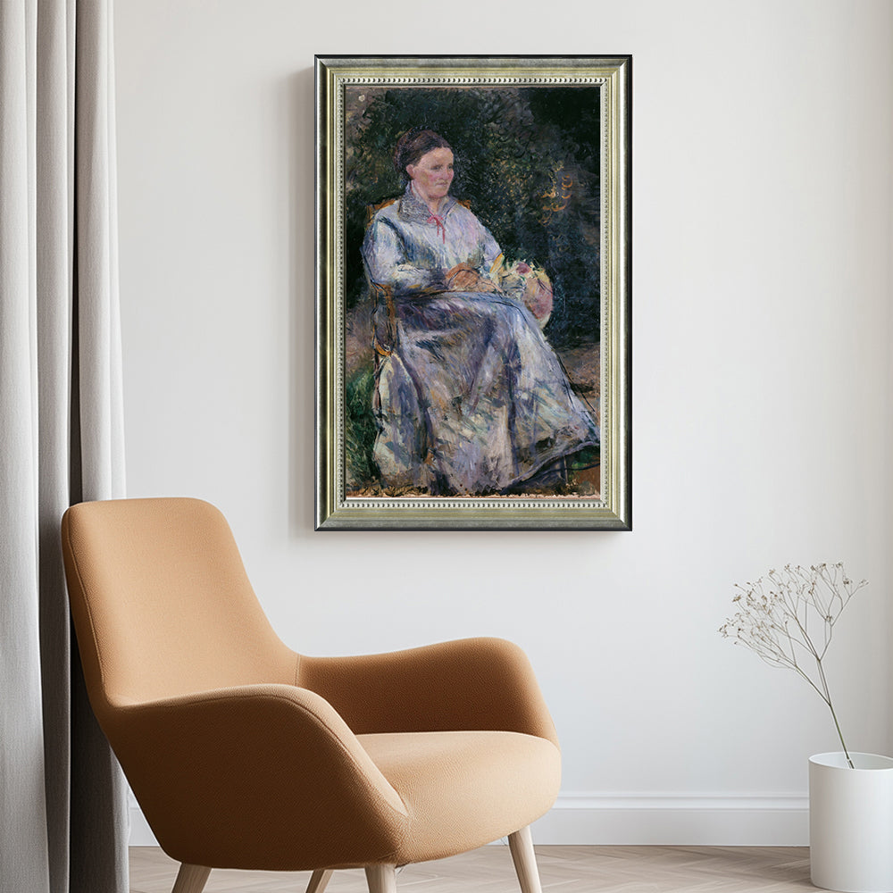 Julie Pissarro Au Jardin By Camille Pissarro