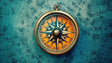 Vintage Compass Canvas Wall Art