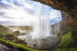 Behind the Falls - Seljalandsfoss Canvas Wall Art