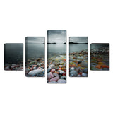 Serene Rocky Shoreline Canvas Wall Art