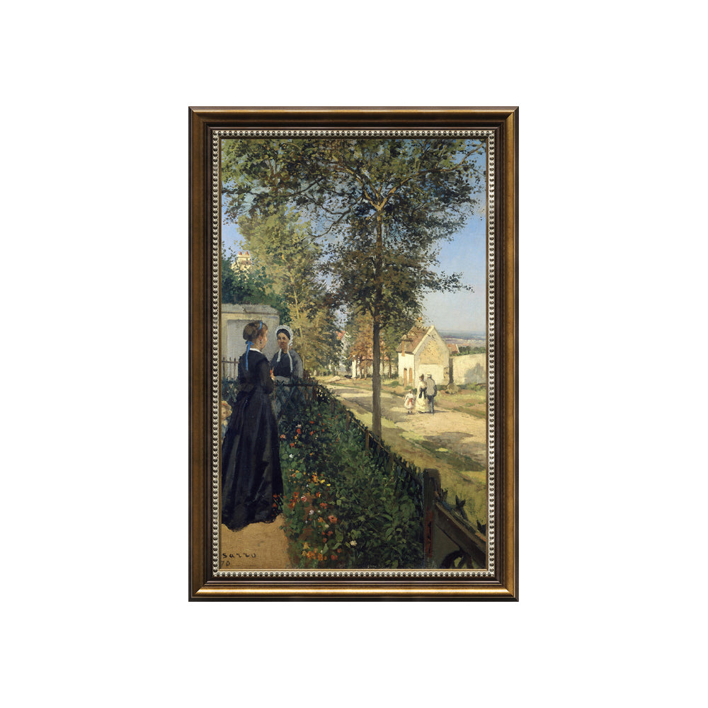The Conversation, Louveciennes By Camille Pissarro