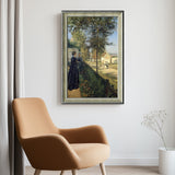 The Conversation, Louveciennes By Camille Pissarro