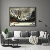 "Snowy Mountain Majesty"  – A Winter Wonderland - Canvas Wall Art