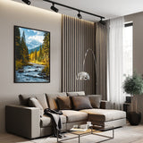 "Mountain Stream Serenity" – Nature's Tranquil Escape-Canvas Wall Art