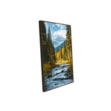 "Mountain Stream Serenity" – Nature's Tranquil Escape-Canvas Wall Art