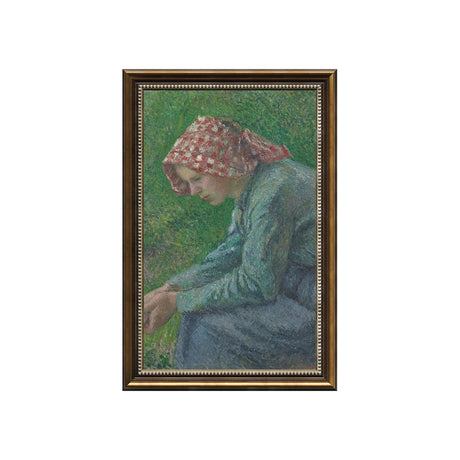 Seated Peasant Woman By Camille Pissarro